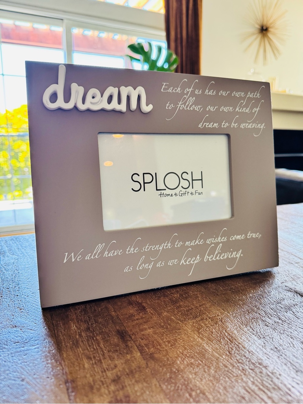 “Dream” Photo Frame in Taupe